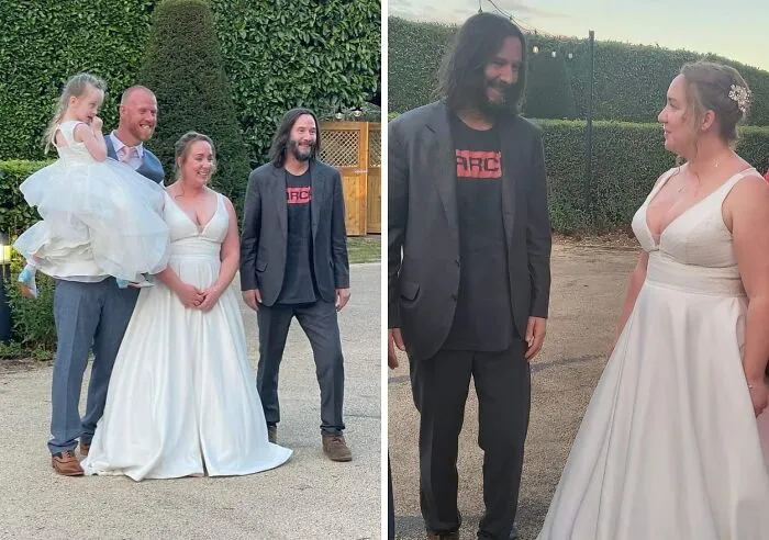 The Famous Actor Met A Young Couple In A Hotel Bar In Northamptonshire. They Invited Him To The Wedding, And Keanu Reeves Could Not Refuse