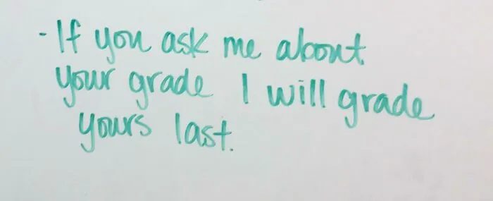 The Notes My Teacher Leaves Us