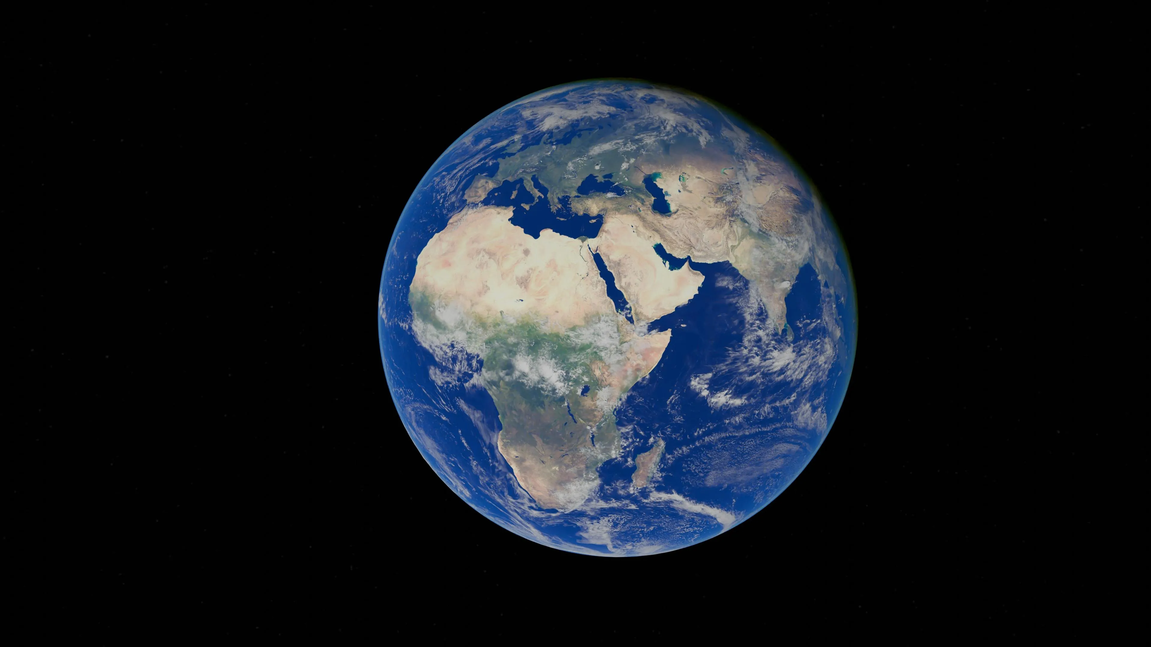 A view of Earth from space, showing continents like Africa and Europe. General Knowledge Easy To Hard, smallest country in the world.