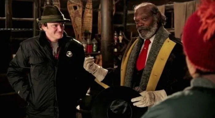 Quentin Tarantino and Samuel L. Jackson on set for a movie. Guess the movie from the BTS image.