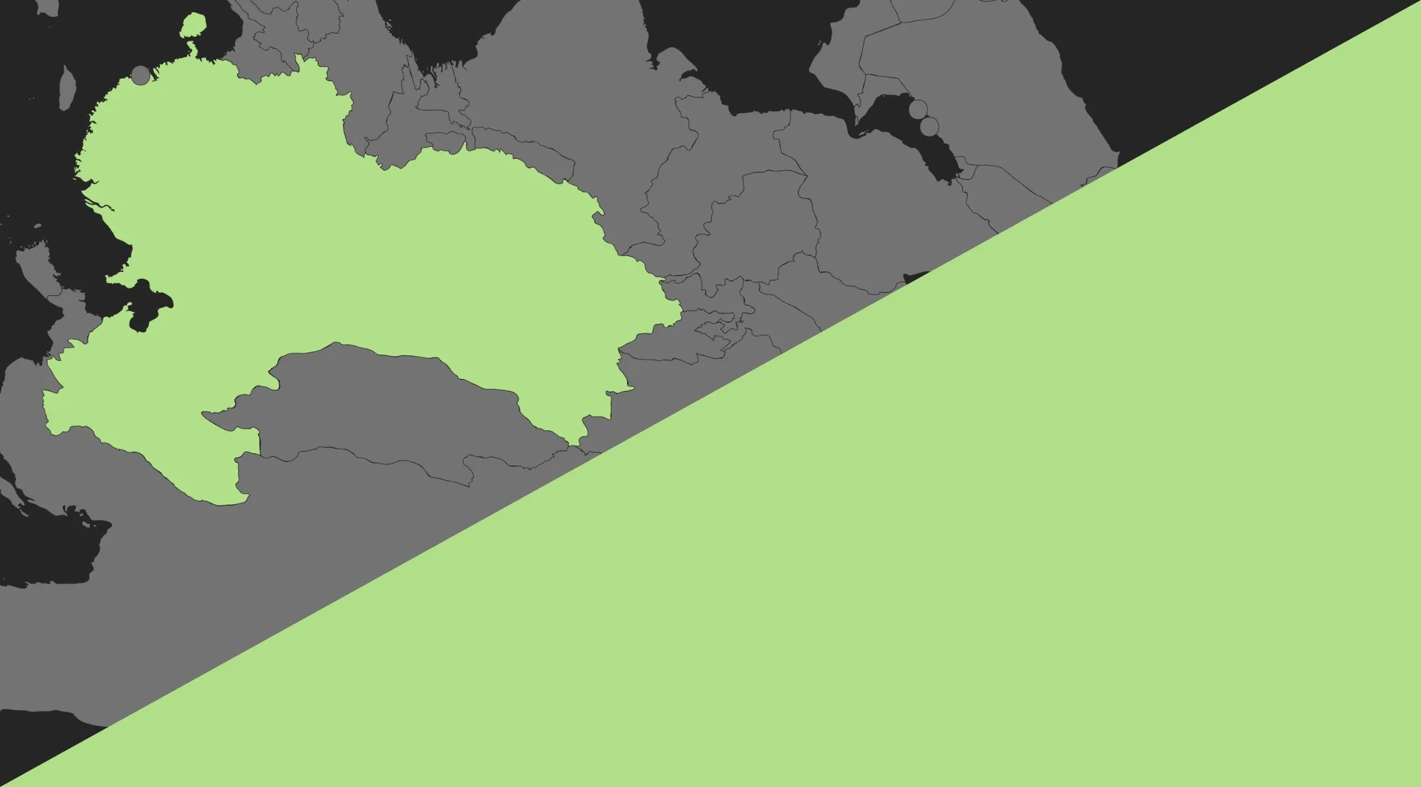 A crazy map showing a country highlighted in light green, challenging viewers to guess the country. Geography Challenge.