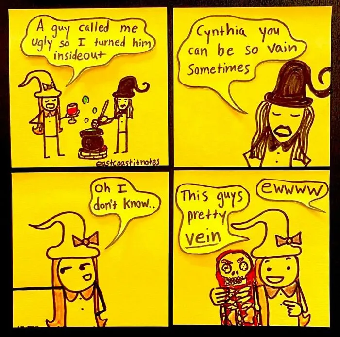 33 Funny And Unexpected Post-It Comics Prove That Simplicity Wins (New Pics)