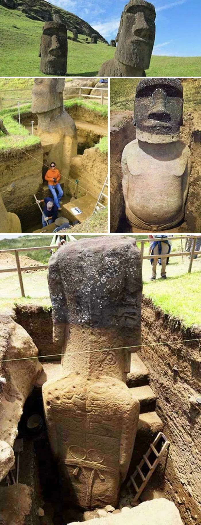 The Easter Island Statues Have Bodies - Why?