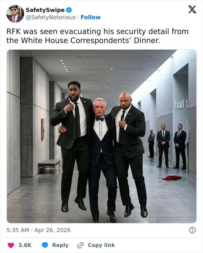Internet Reacts To White House Dinner Security Incident With Bold Memes