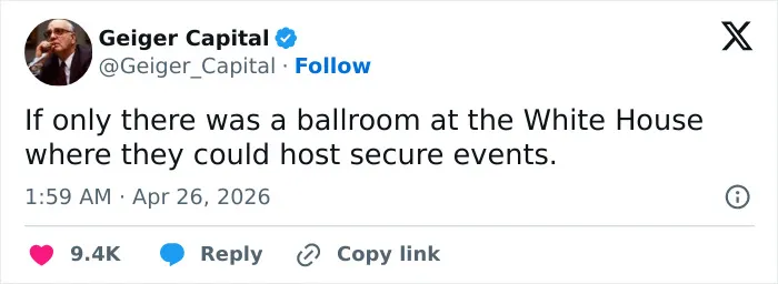 Internet Reacts To White House Dinner Security Incident With Bold Memes