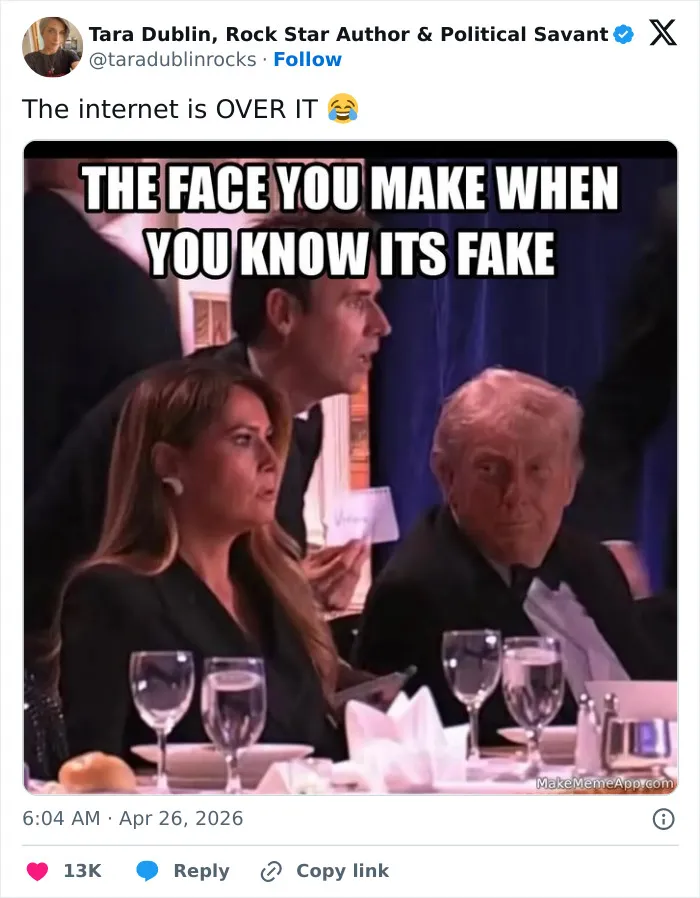 Internet Reacts To White House Dinner Security Incident With Bold Memes