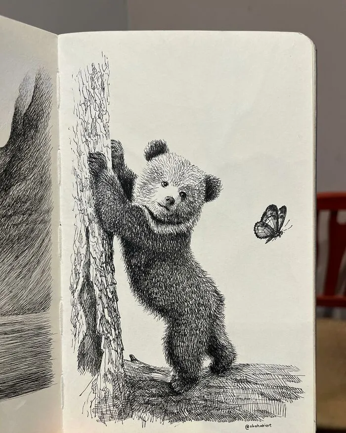 40 Ink Sketches By This Artist That Make A Simple Notebook Feel Like A Window Into Another World