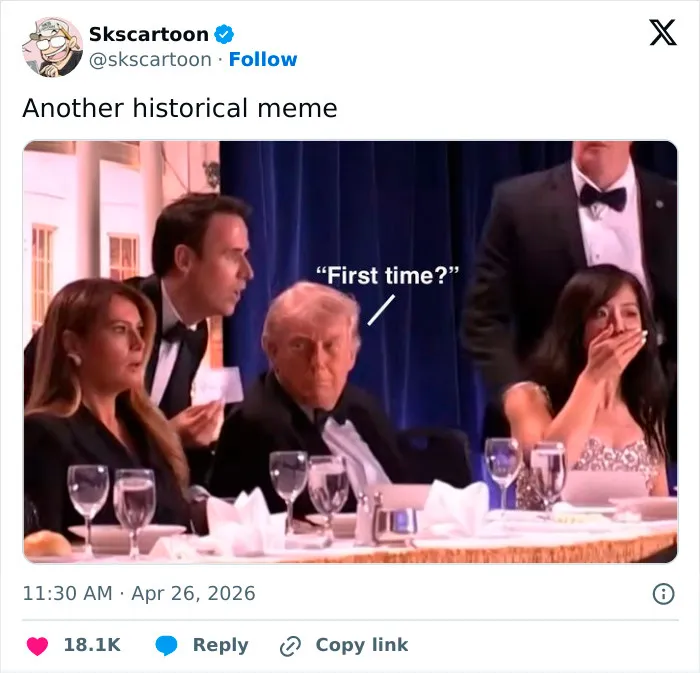 Internet Reacts To White House Dinner Security Incident With Bold Memes