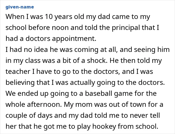 38 Wild And Funny Stories Kids Agreed With Dads Not To Tell Their Moms About