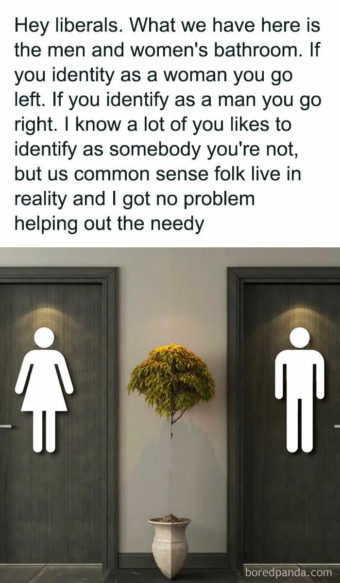 Bathrooms Are For How You Identify
