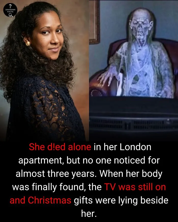 A split image showing a woman and a skeleton, illustrating an interesting fact about loneliness and unnoticed death.