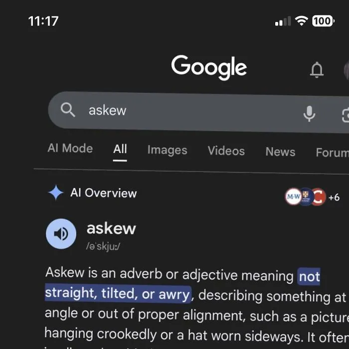 Askew