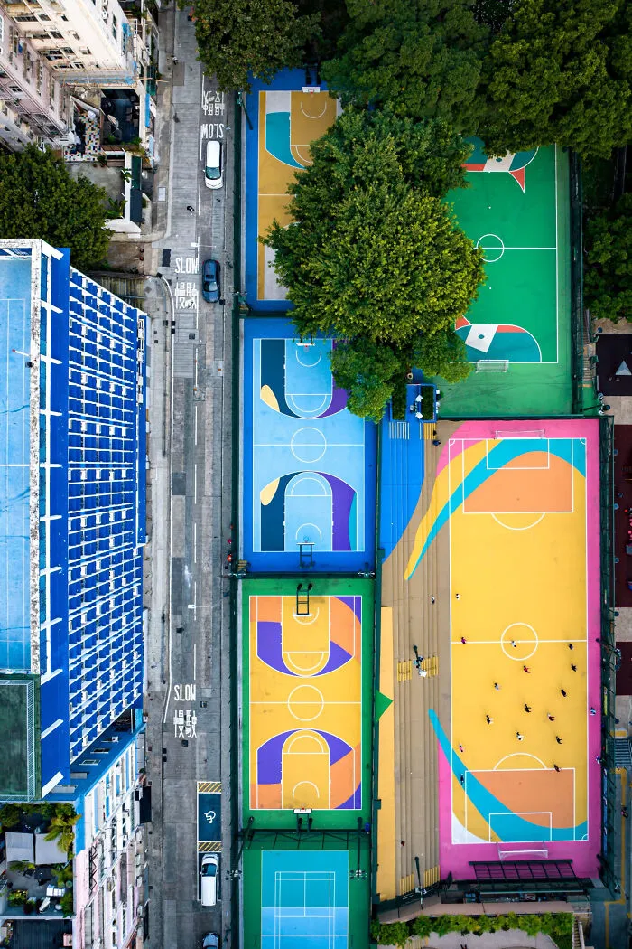 Austin Bell Spent Years Capturing All 2,500+ Hong Kong Basketball Courts (30 Pics)
