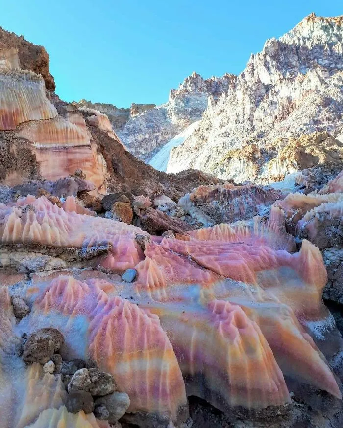 Salt Rocks In Iran