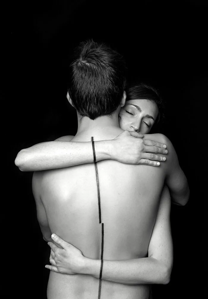 These 15 Couple Tattoos Blur The Line Between Two Individuals And One Design
