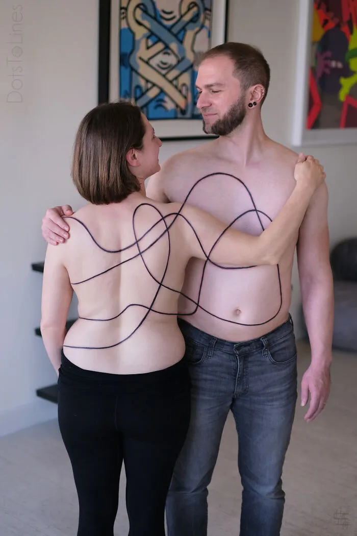 These 15 Couple Tattoos Blur The Line Between Two Individuals And One Design