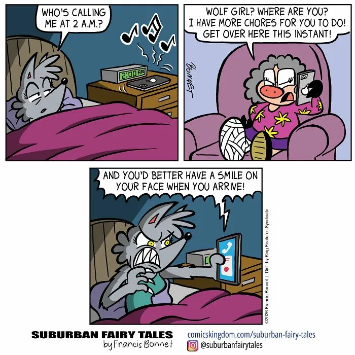 30 Funny Comics From ‘Suburban Fairy Tales’ That Put Classic Characters In Awkward Modern Situations