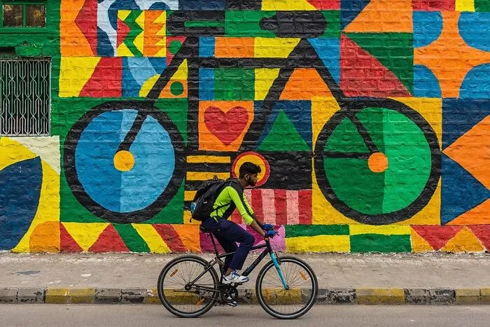 “The Biker With Cycles” By Saurabh Sirohiya