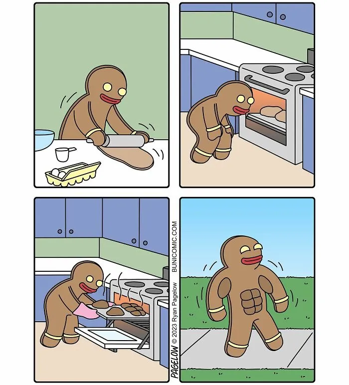55 New Food-Themed ‘Buni Comics’ That Are Cute, Clever, And Slightly Dark
