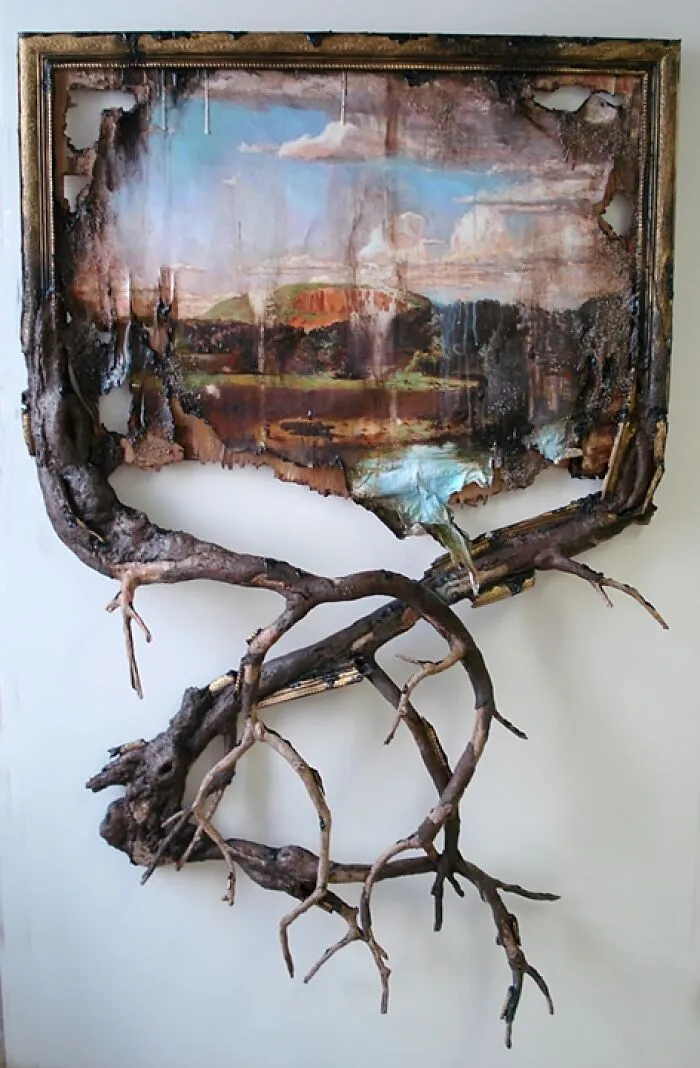 West Rock With Branches