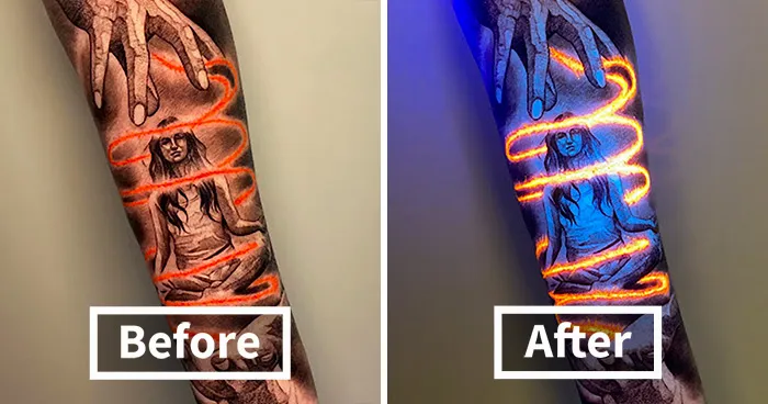 I Design Tattoos That Don’t Fully Reveal Themselves Until The Light Changes (40 Pics)