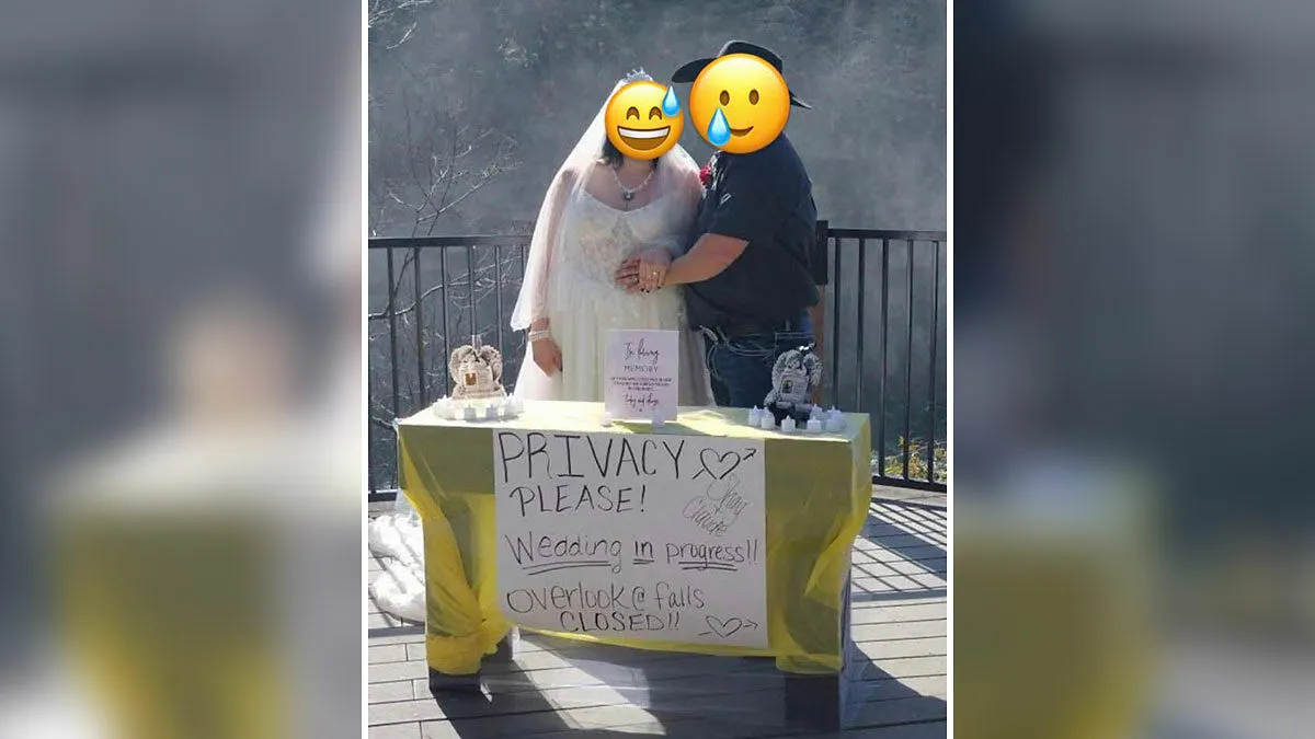 Bride Blocks Off Waterfall At Public Park For Her Wedding, Her Father Then Threatens People Who Complain