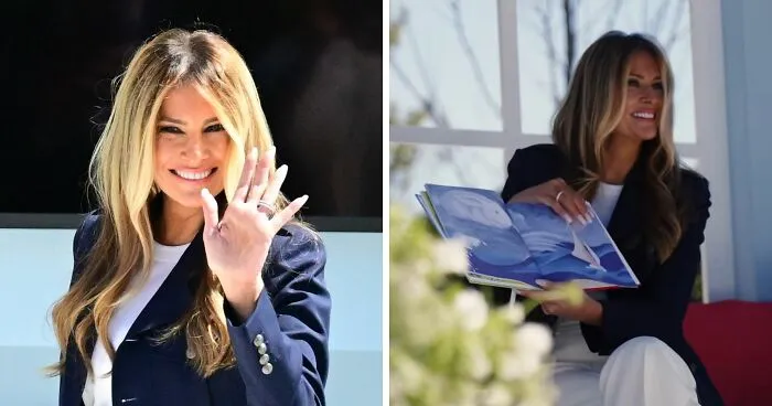 Melania Trump's Look At White House Easter Egg Roll Reignites Body Double Conspiracy Theory Over Odd Details