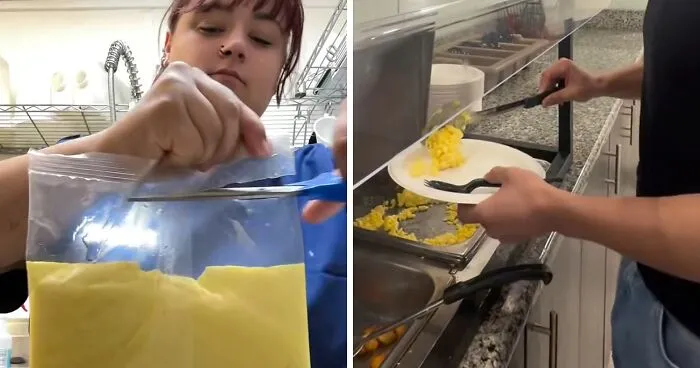 "What The Hell Is That?": Hotel Guests Swear Off Free Breakfast After Learning How Buffet Eggs Are Made