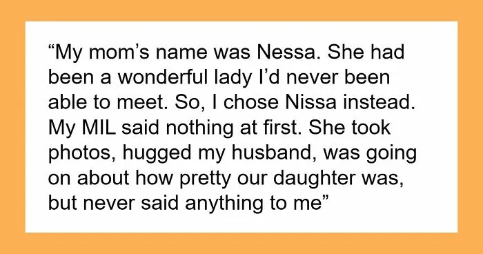 Woman Names Her Baby After Her Late Mom, Her MIL’s Reaction Ends Two Marriages In One Night