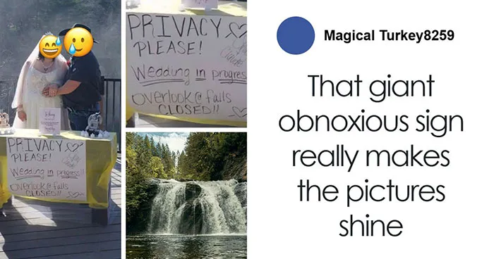 Bride Blocks Off Waterfall At Public Park For Her Wedding, Her Father Then Threatens People Who Complain