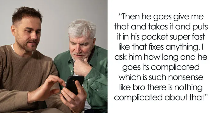 20YO Fixes Dad’s Phone And Accidentally Uncovers His Secret, He Begs To Keep It Between Them 
