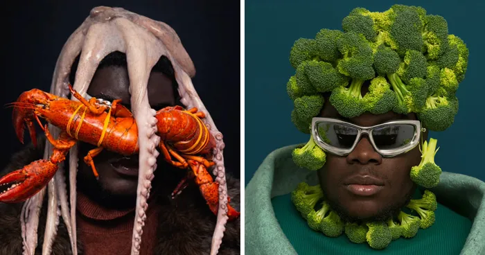 30 Times This Artist Turned The Most Unexpected Things Into Bold Fashion Statements