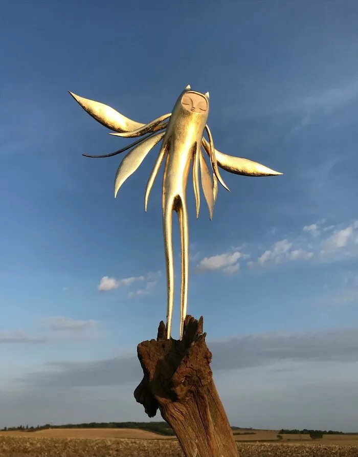 60 Extraordinary Wood Sculptures Inspired By Nature And Myth, By Tach Pollard