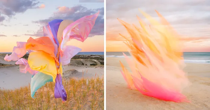 This Artist Places Unexpected Materials In Nature And The Results Are Stunning (40 Pics)