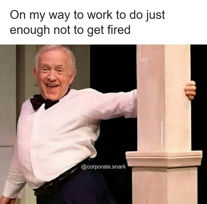 “On My Way To Work To Do Just Enough To Not Get Fired”: 53 Funny Work Memes