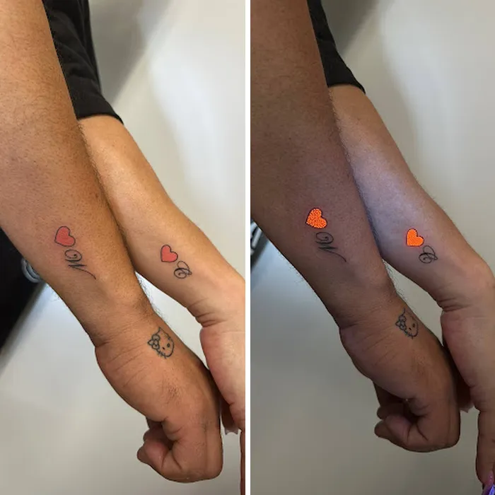 His And Hers UV Hearts