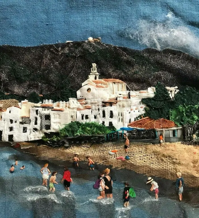 These 55 Hand-Stitched Scenes By This Artist Feel Like Memories Frozen In Time