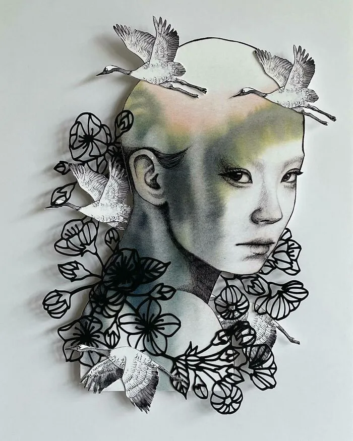 This Artist Is Carving Away The Boundaries Between Illustration And Sculpture With Layered Paper Collages (37 Pics)