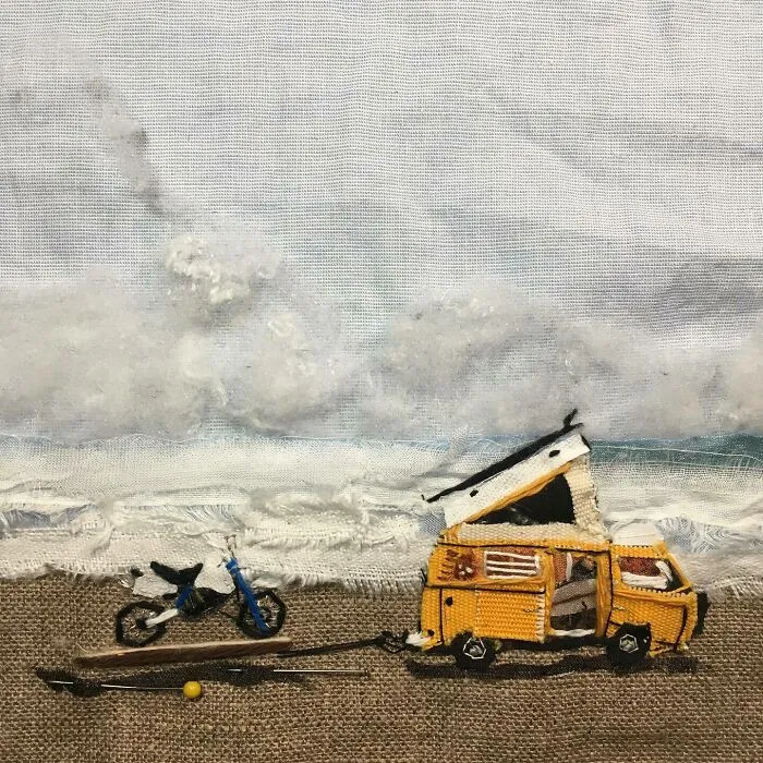 These 55 Hand-Stitched Scenes By This Artist Feel Like Memories Frozen In Time