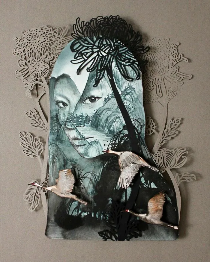 This Artist Is Carving Away The Boundaries Between Illustration And Sculpture With Layered Paper Collages (37 Pics)