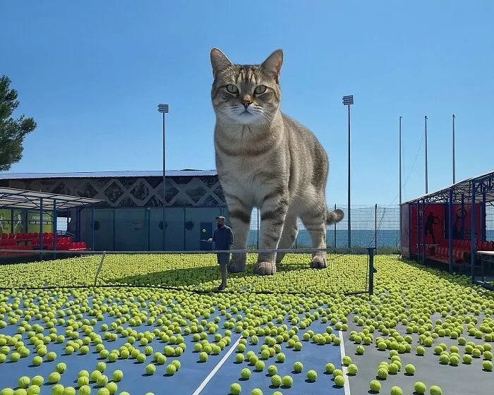 This Artist’s Giant Cat Photoshop Series Returns With 26 New Pics