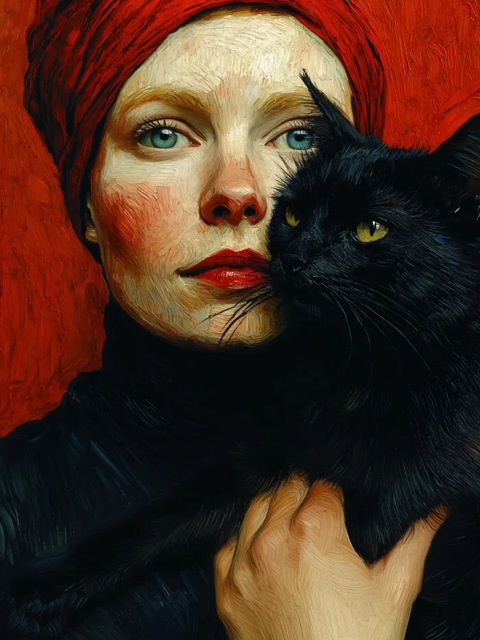 This Artist Turns The Connection Between Humans And Cats Into Powerful Visual Art (29 Pics)