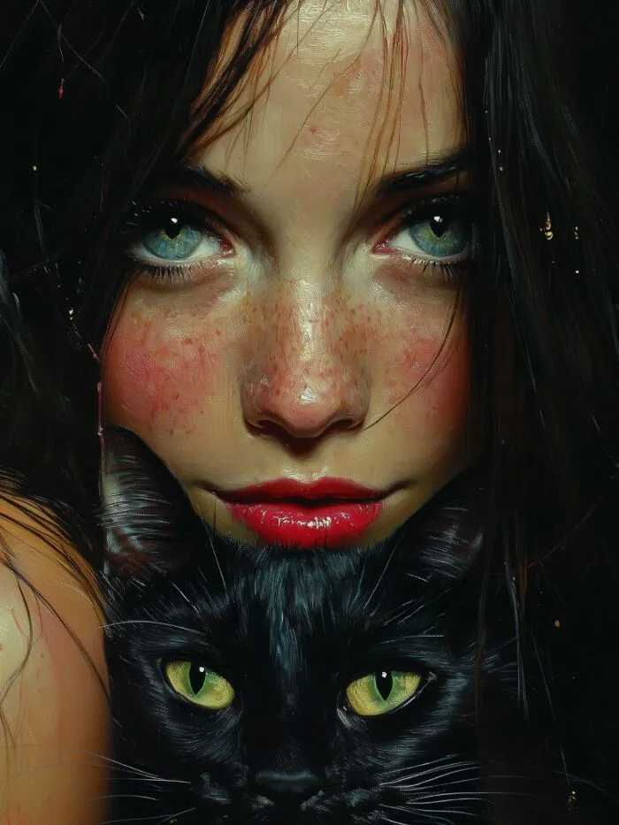 This Artist Turns The Connection Between Humans And Cats Into Powerful Visual Art (29 Pics)
