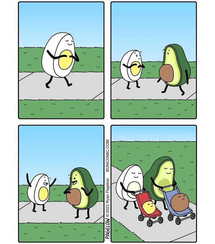 55 New Food-Themed ‘Buni Comics’ That Are Cute, Clever, And Slightly Dark