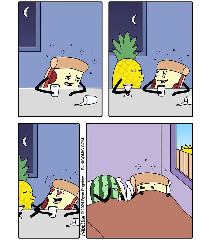 55 New Food-Themed ‘Buni Comics’ That Are Cute, Clever, And Slightly Dark