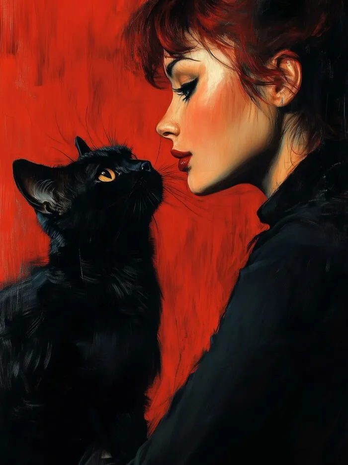 This Artist Turns The Connection Between Humans And Cats Into Powerful Visual Art (29 Pics)