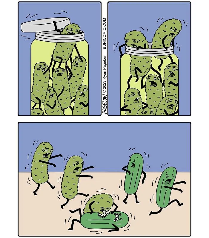 55 New Food-Themed ‘Buni Comics’ That Are Cute, Clever, And Slightly Dark