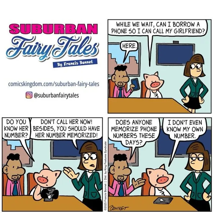 30 Funny Comics From ‘Suburban Fairy Tales’ That Put Classic Characters In Awkward Modern Situations