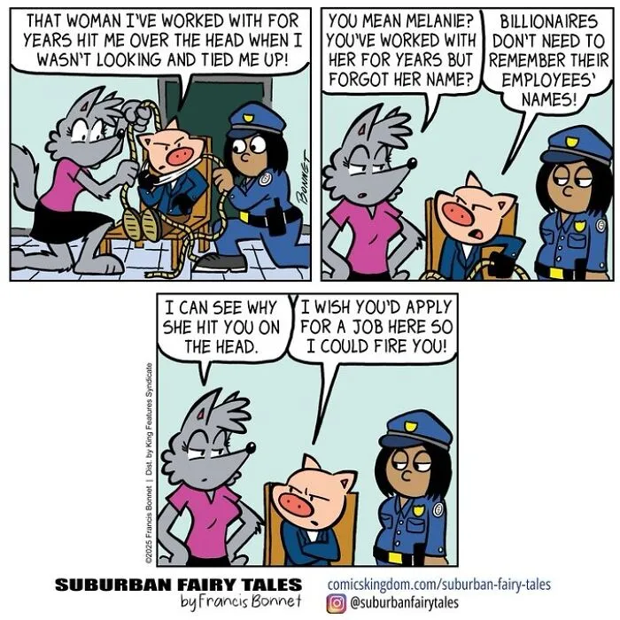 30 Funny Comics From ‘Suburban Fairy Tales’ That Put Classic Characters In Awkward Modern Situations