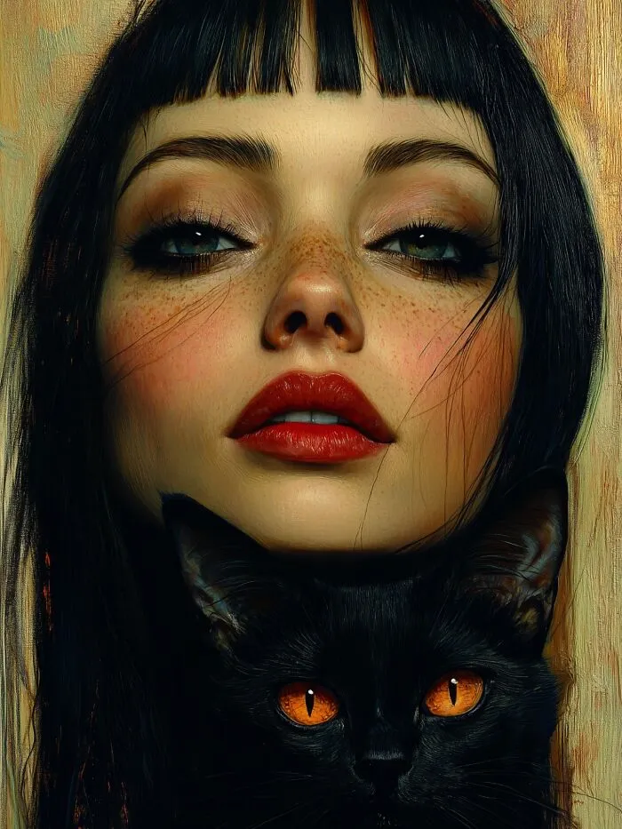 This Artist Turns The Connection Between Humans And Cats Into Powerful Visual Art (29 Pics)